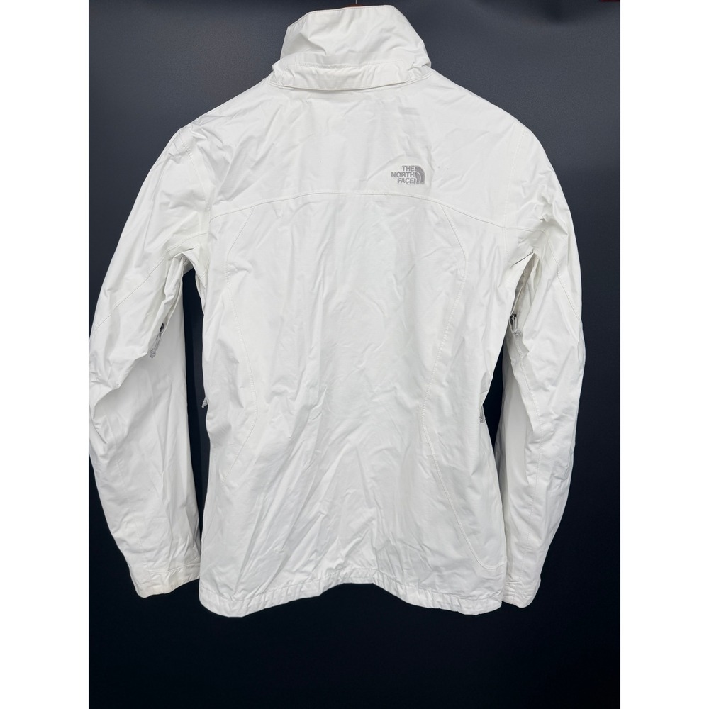 The North Face HyVent Jacket Womens S White Good Waterproof Hooded Rain Coat - Picture 6 of 16